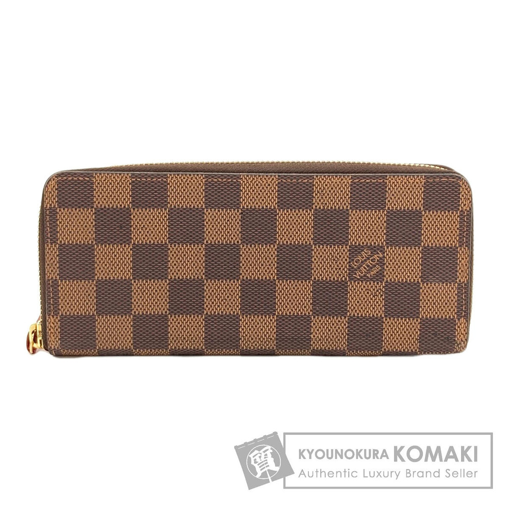 Louis Vuitton Portefeuille Clemence Long Wallet coin Damier Canvas